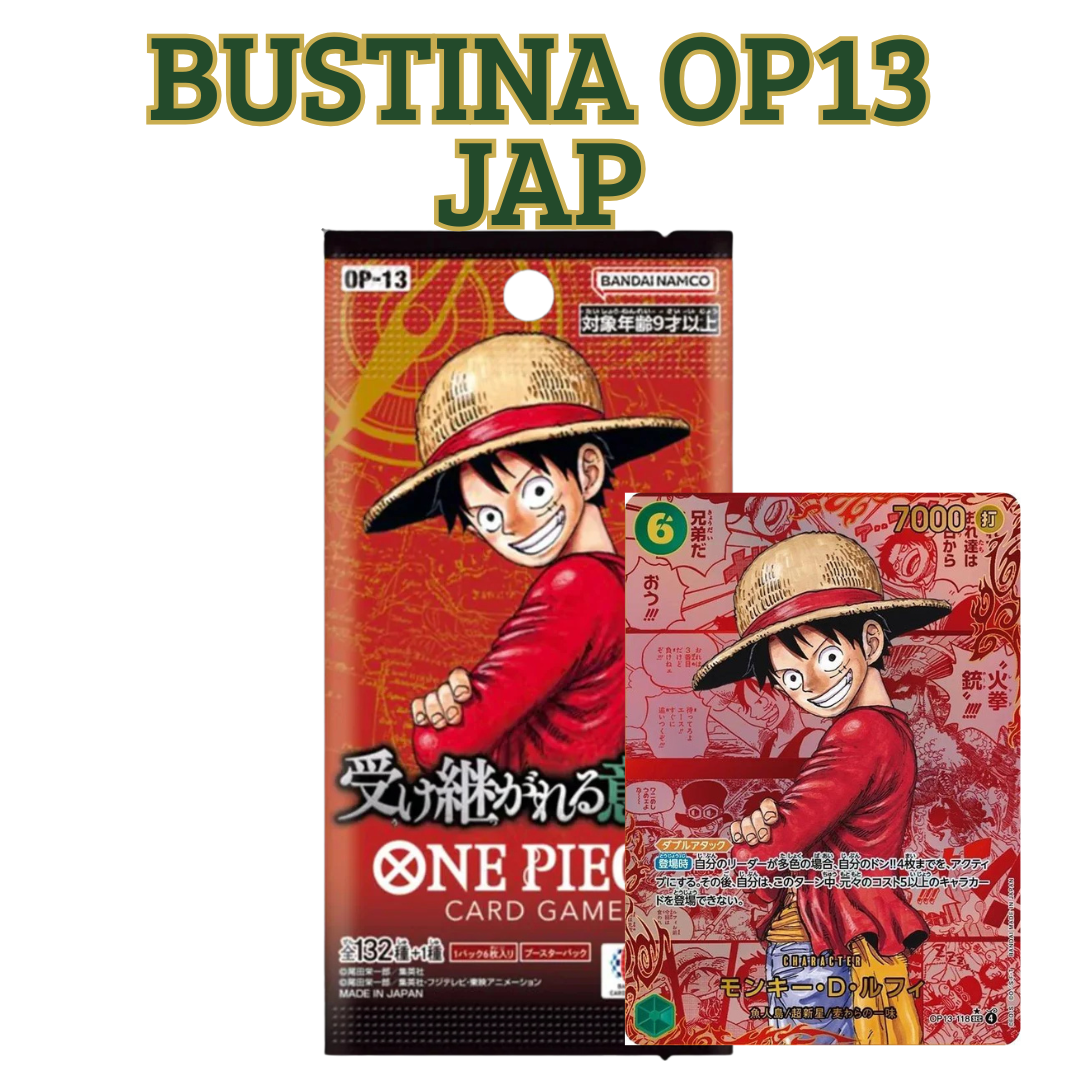 🏴☠️ Bustina Singola One Piece OP13 (Versione Giapponese)
