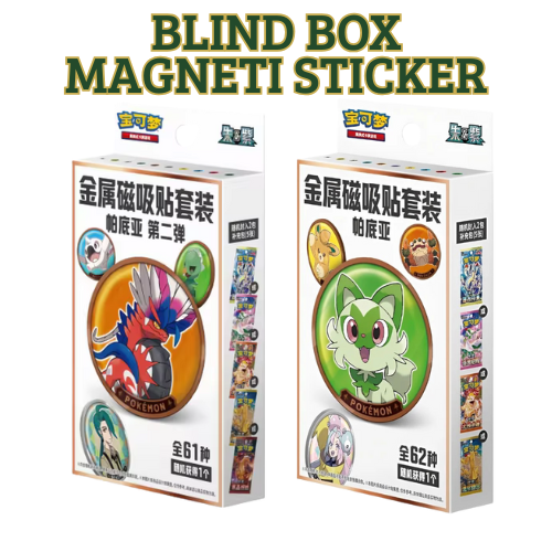 🧲 Set di Magneti Metallici Pokémon –  (Cinese Semplificato)