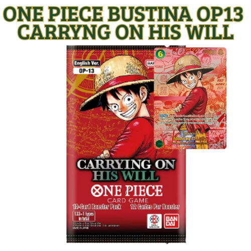 🏴☠️One Piece Card Game – OP13: Carrying on His Will (Bustina – ENG)