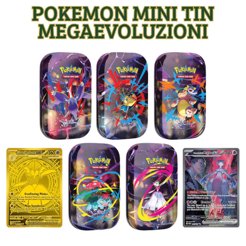 ⚡ Mini Tin Pokémon – Megaevoluzioni (Versione Italiana)
