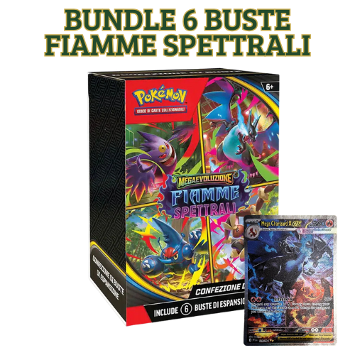🔥Bundle Pokémon – 6 Buste Fiamme Spettrali (Versione Italiana) SPEDIZIONE IL 14