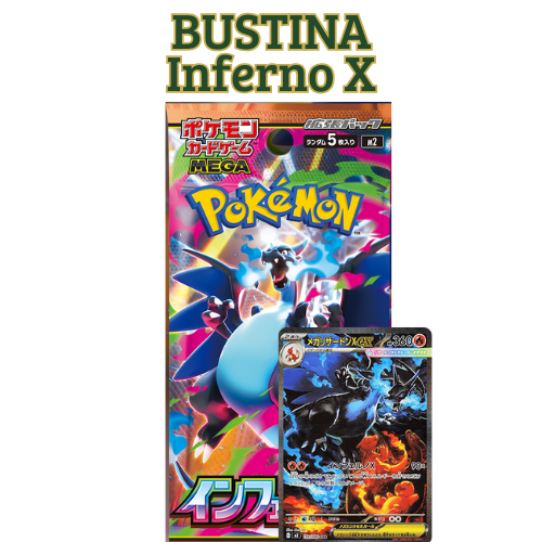 Pokémon TCG – Bustina Giapponese Inferno X🔥